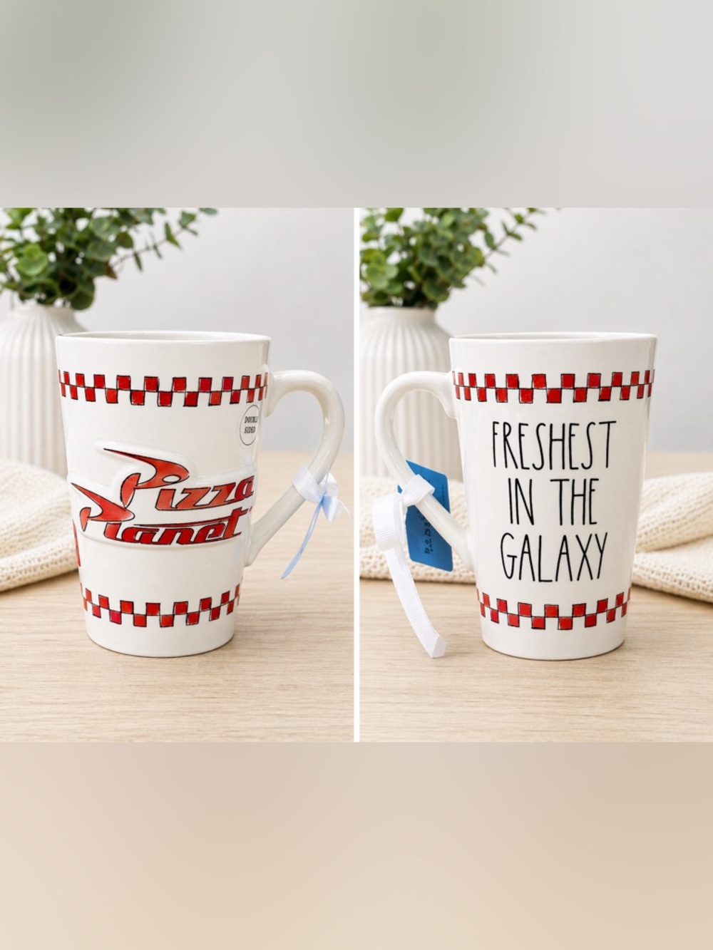 ✨ Rae Dunn “Pizza Planet / Freshest in the Galaxy” Mug 🍕🚀